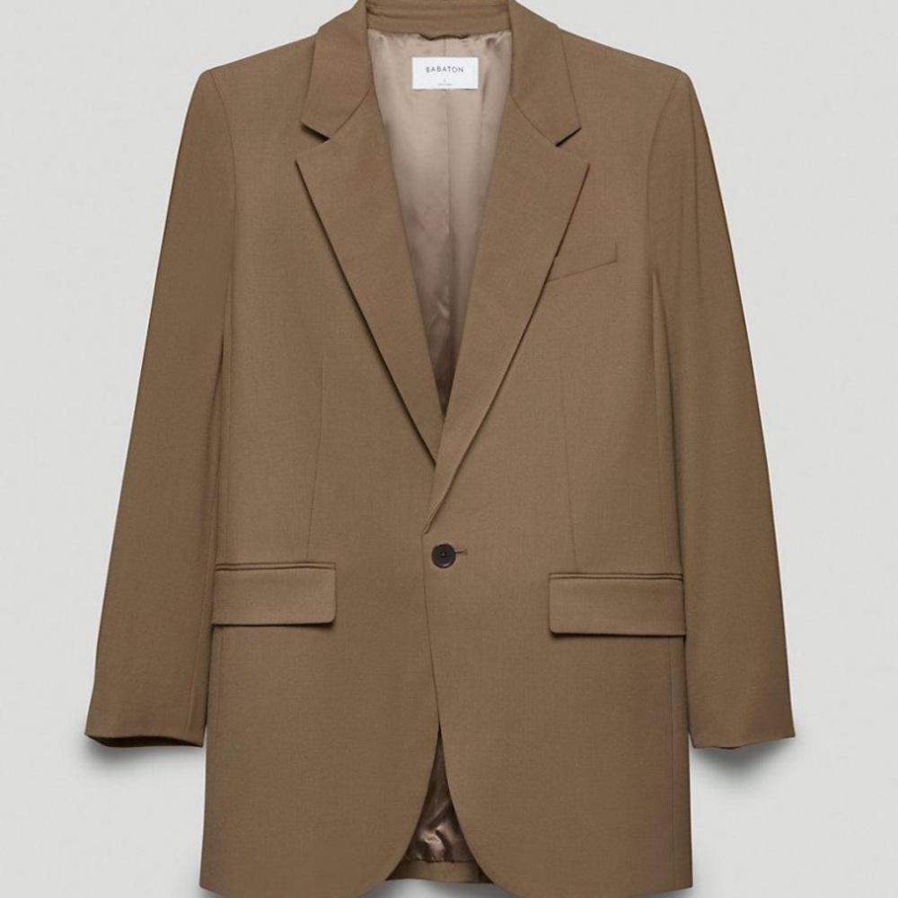 Aritzia Agency Blazer- Dark Taupe